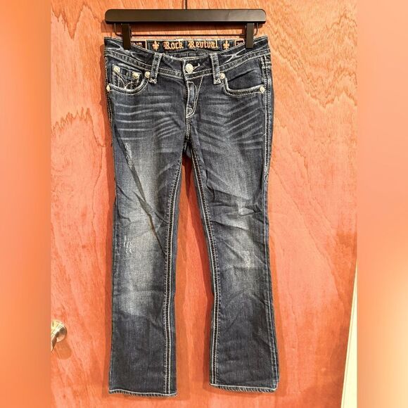 Rock Revival Lucille Boot jeans Size 26 - Picture 2 of 13